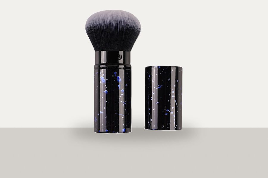 retractable kabuki brush protected storage